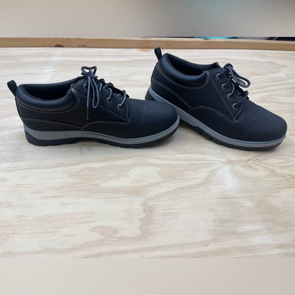 George Men’s Black Oxford Work Shoes - Picture 1 of 6